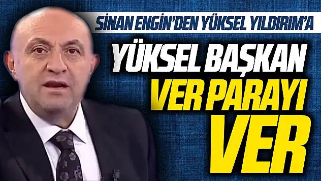 Sinan Engin'den Samsunspor Başkanı Yüksel Yıldırım'a çağrı