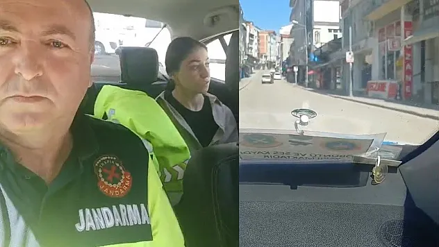 Sınava son dakika jandarma aracıyla yetişti
