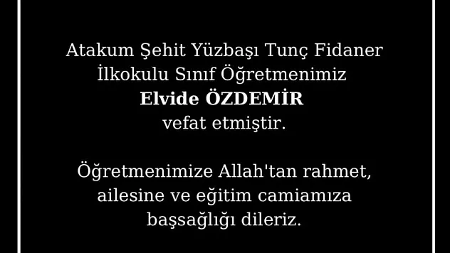 Sınıf öğretmeni kansere yenildi