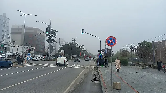 Sis bulutu Samsun'u esir aldı