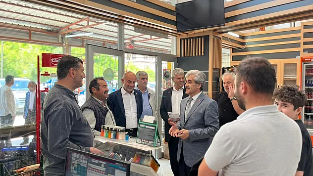 SP Ayvacık'ta esnafla buluştu