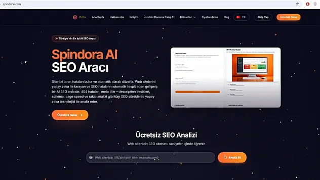 Spindora Web Siteleri İçin Yeni Nesil SEO Analizi