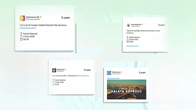 Spor camiasından ortak paylaşım: Gazze'yi unutma!