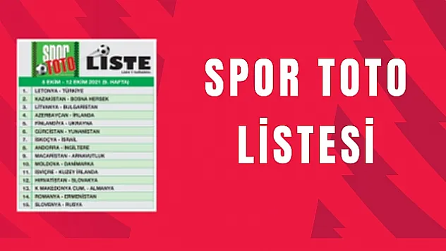 Spor Toto Haftanın Listesi ile Güncel Program