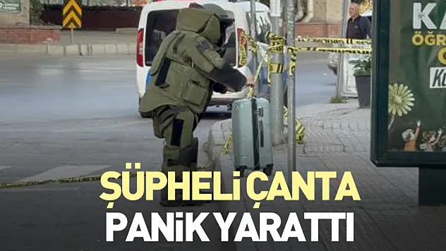 Şüpheli çanta panik yarattı