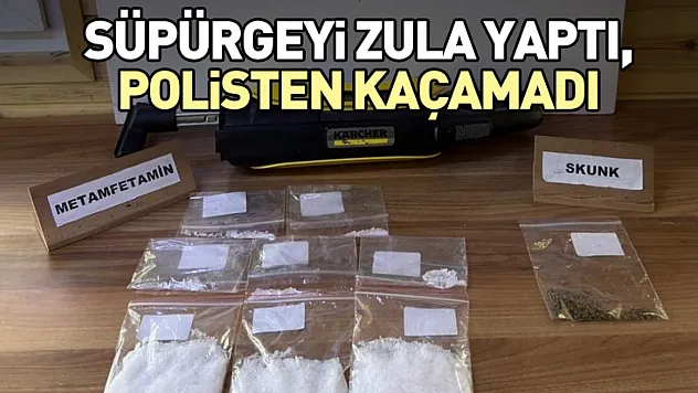 Süpürgeyi Zula Yaptı, Polisten Kaçamadı