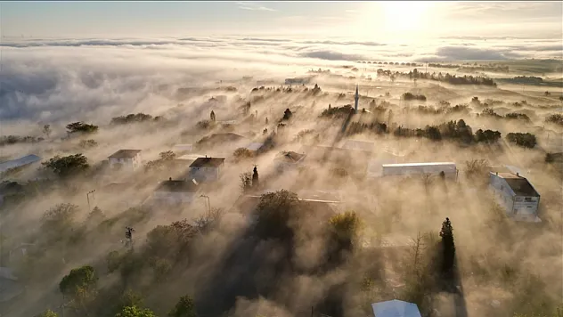 Tekirdağ sis etkili oldu