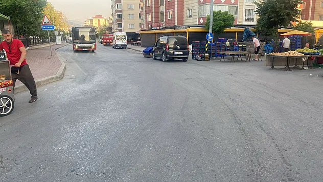 tekkeköy'de pazarcı  işgaline son verildi