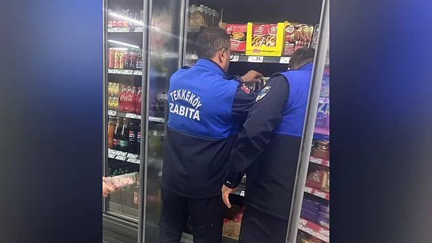 Tekkeköy'de zabıta ekiplerinden sıkı denetim