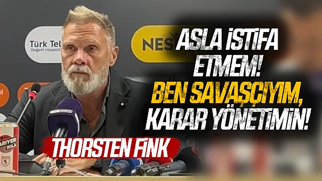 Thorsten Fink'ten Trabzonspor maçı sonrası istifa ve gelecek mesajı