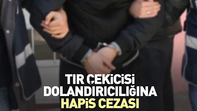 Tır çekicisi dolandırıcılığına hapis cezası