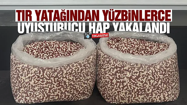 Tırın Yatağından 129 Bin 500 Uyuşturucu Hap Çıktı