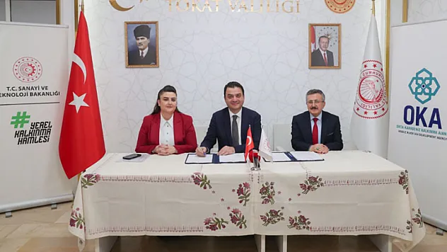 Tokat'ta 128 kişiye istihdam hedefleyen projeye 12 milyon liralık destek