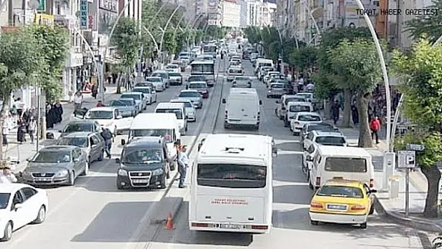 Tokat'ta araç sayısı bir yılda 14 bin 416 arttı