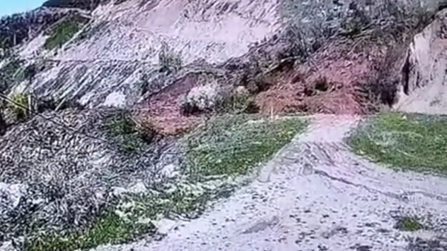 Tokat'ta korku dolu anlar: Heyelan anı kamerada!
