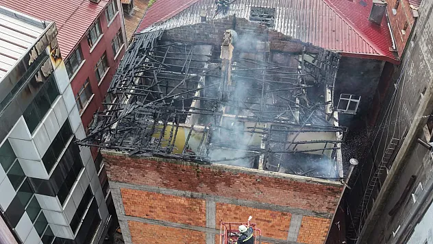 Trabzon'da çıkan yangın söndürüldü
