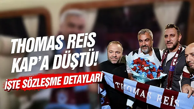 Trabzonspor Thomas Reis'i KAP'a bildirdi