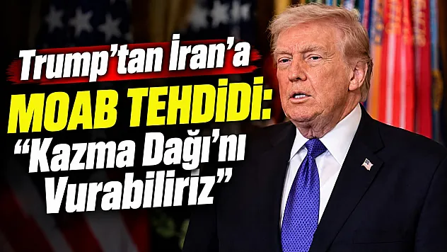 Trump'tan İran'a 10 tonluk bomba mesajı