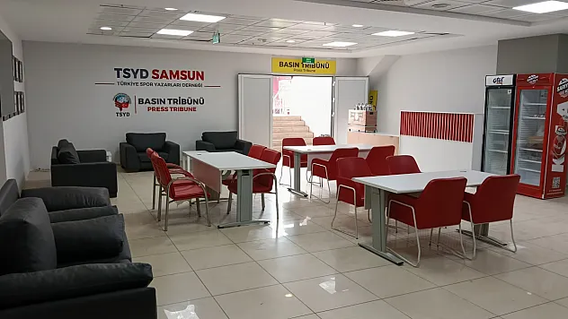 TSYD Samsun basın tribününde yeni düzenleme