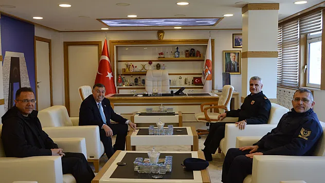 Tuğgeneral Bakçepınar'dan Havza Belediyesine ziyaret