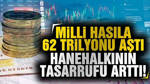 TÜİK açıkladı: 2025 yılı Gayrisafi Milli Hasılası 62,2 trilyon TL oldu