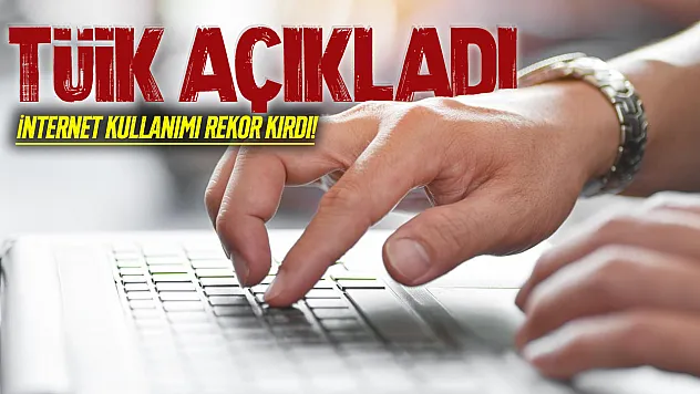 TÜİK açıkladı: Türkiye'de internet kullanımı yüzde 92'yi aştı