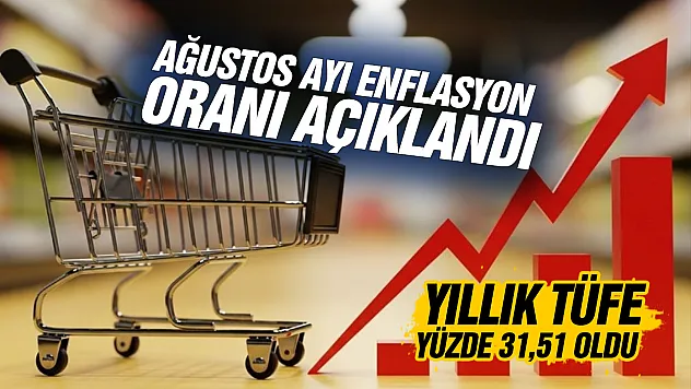 TÜİK Ağustos ayı enflasyonunu açıkladı: Yıllık TÜFE yüzde 31,51 oldu