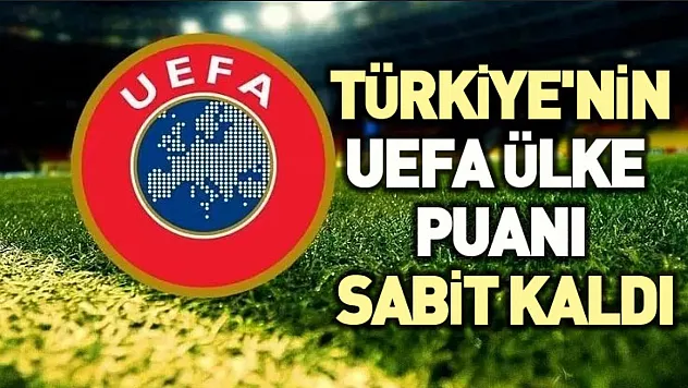 Türkiye'nin UEFA Ülke puanı sabit kaldı