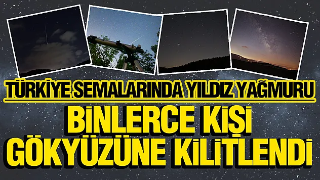 Türkiye semalarında Perseid görsel şöleni: Binlerce kişi gökyüzüne kilitlendi