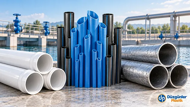 U-PVC, HDPE ve Çelik Boruların Basınçlı Su Hatlarındaki Kullanım Farkları Nelerdir?