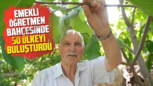 Üç kıtadan topladığı tohumlarla Samsun'da dünya bahçesi kurdu