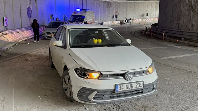 Ucube alt geçitte kaza: 1 yaralı