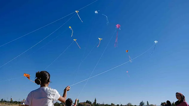 Uçurtmalar gökyüzünü süsledi