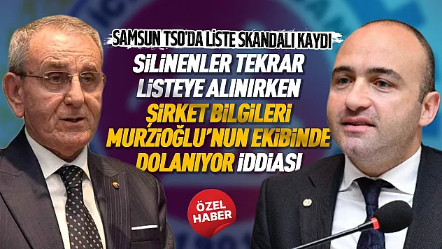 Ümit Ayla'dan Samsun TSO yönetimine liste tepkisi