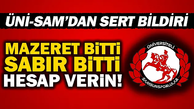 ÜNİ-SAM'dan Samsunspor yönetiminden sert uyarı