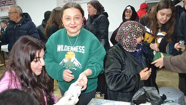 Üniversiteli sağlık öğrencilerinden köyde sağlık taraması
