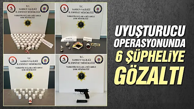 Uyuşturucu operasyonunda 6 şüpheli gözaltına alındı