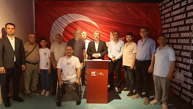Vali Tavlı: '15 Temmuz kahramanları da daima minnetle anılacak'