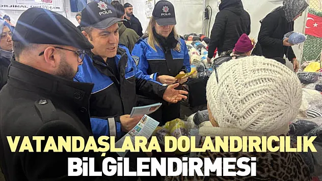 Vatandaşlara Dolandırıcılık Bilgilendirmesi