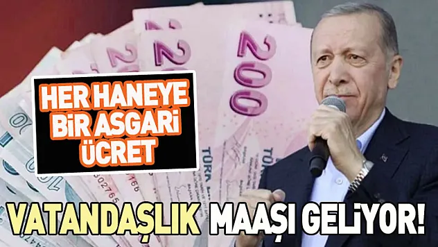 Vatandaşlık maaşı geliyor!