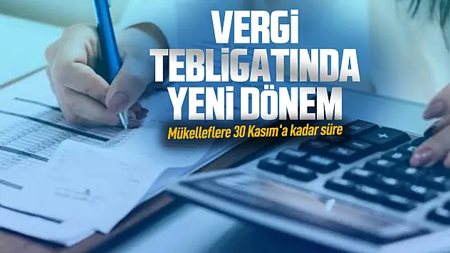 Vergi mükelleflerini ilgilendiriyor! E-tebligatta yeni dönem başladı