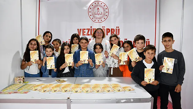 Vezirköprü'de minik kalemlerin masalları kitaba dönüştü