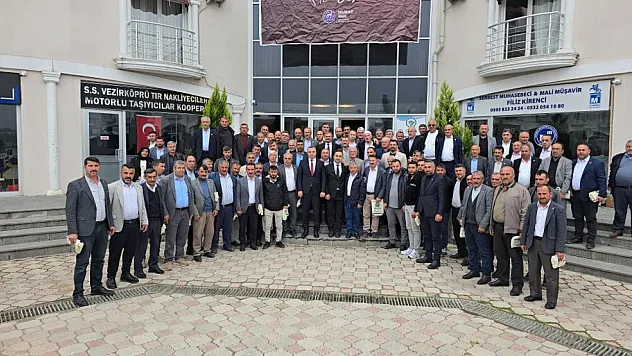 Vezirköprü'de muhtarlar ve protokol bir araya geldi