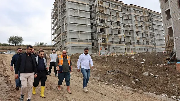 Vezirköprü'de TOKİ inşaatları hız kesmiyor