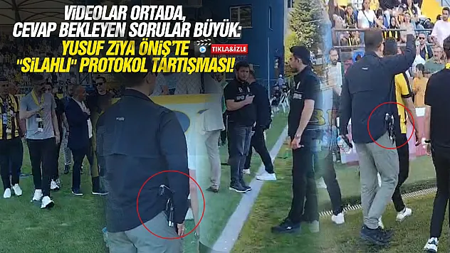 Bitlisspor - Çarşambaspor karşılaşmasında silahlı gövde gösterisi