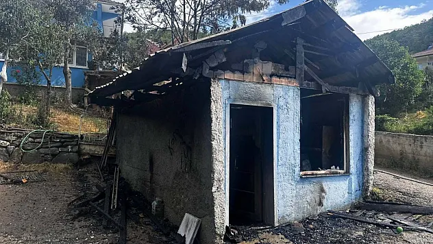 Yangın çıkan kilerde hasar oluştu