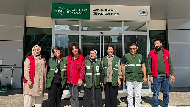 Yeşilay'dan Tekkeköy'de bağımlılıkla mücadele için iş birliği turları