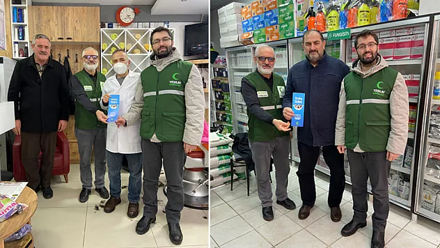 Yeşilay gönüllülerinden esnafa bağımlılıkla mücadele ziyareti