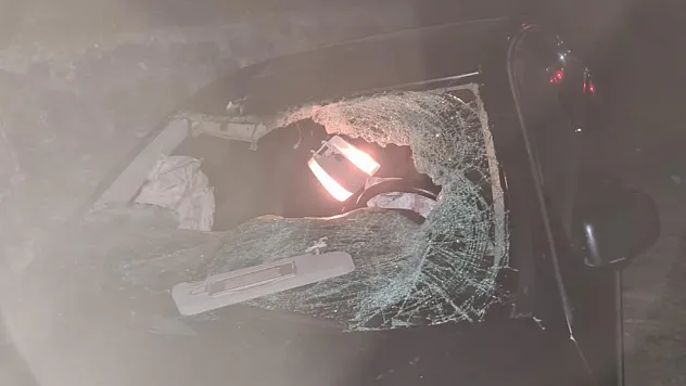 Yola çıkan ineğe çarptı, otomobil takla attı: 6 yaralı