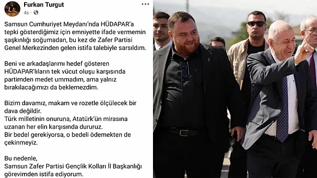 Zafer Partisi Samsun'da HÜdapar krizi devam ediyor